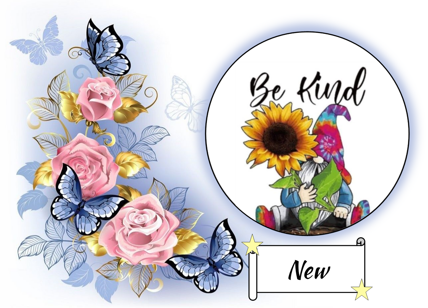 Be Kind Gnome with Sunflower 1070