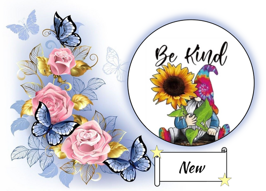 Be Kind Gnome with Sunflower 1070