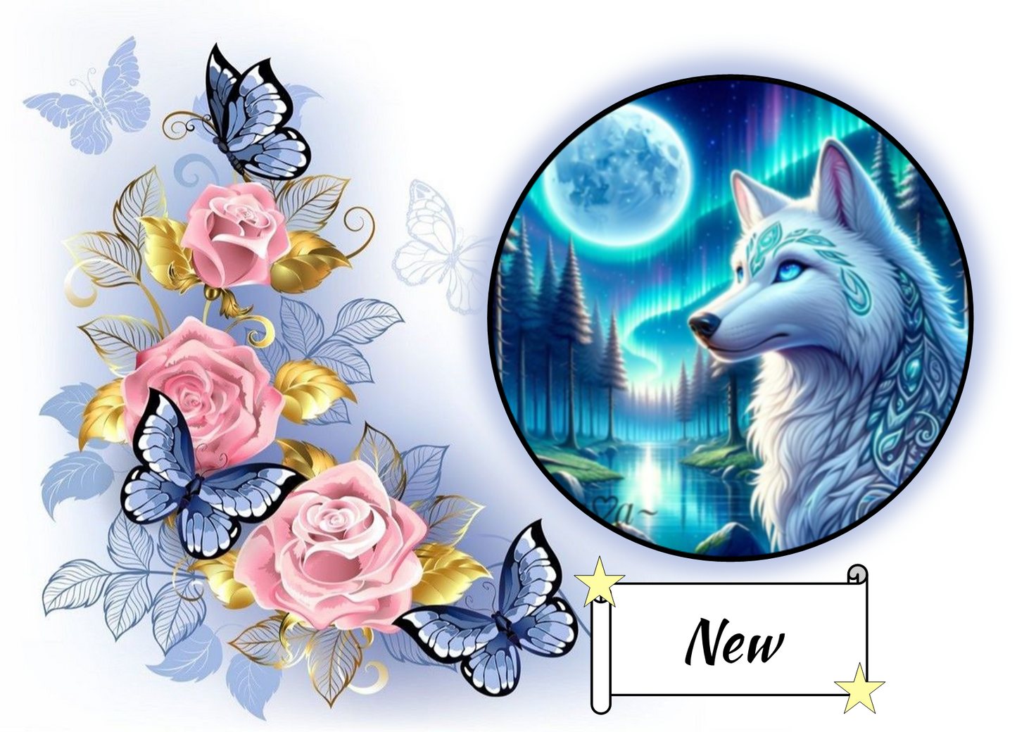 Wolf and Blue Moon 145