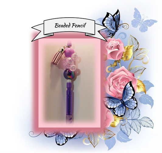 Purple Mechanical Pencil with Big Mickey Head 136