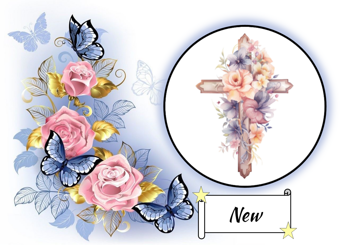 Flowered Cross 276