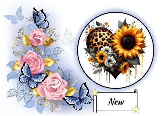 Leopard Print and Flower Heart 280