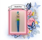 Teal Pen with Flower Bead 84