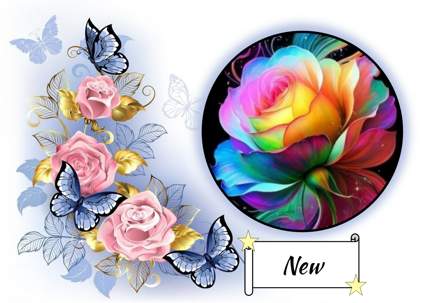 Rainbow Rose 345