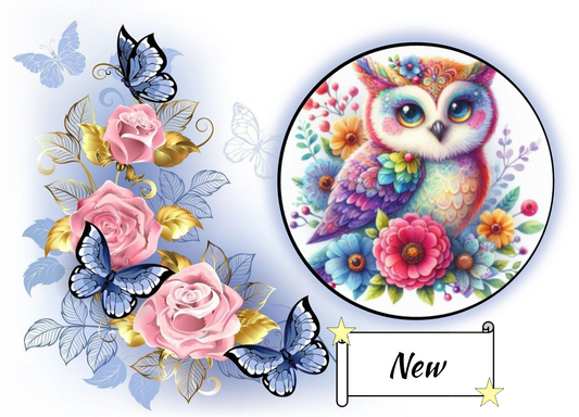 Flowers an a Owl 379