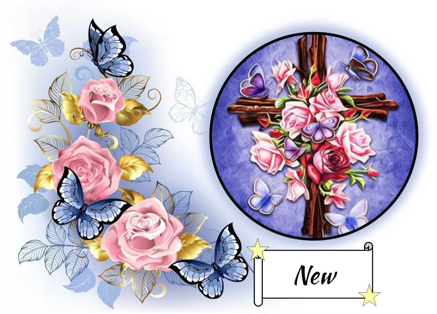 Flowered Cross 47