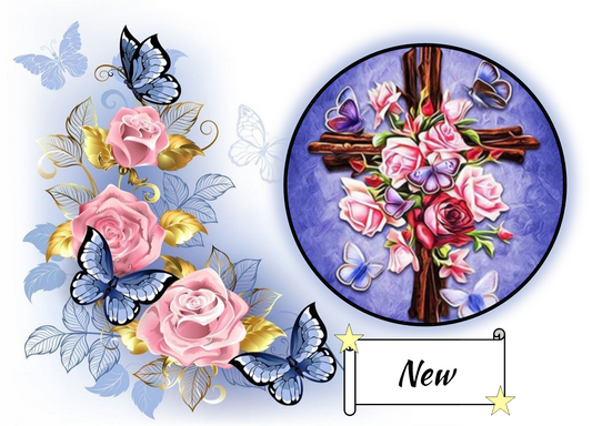 Flowered Cross 47