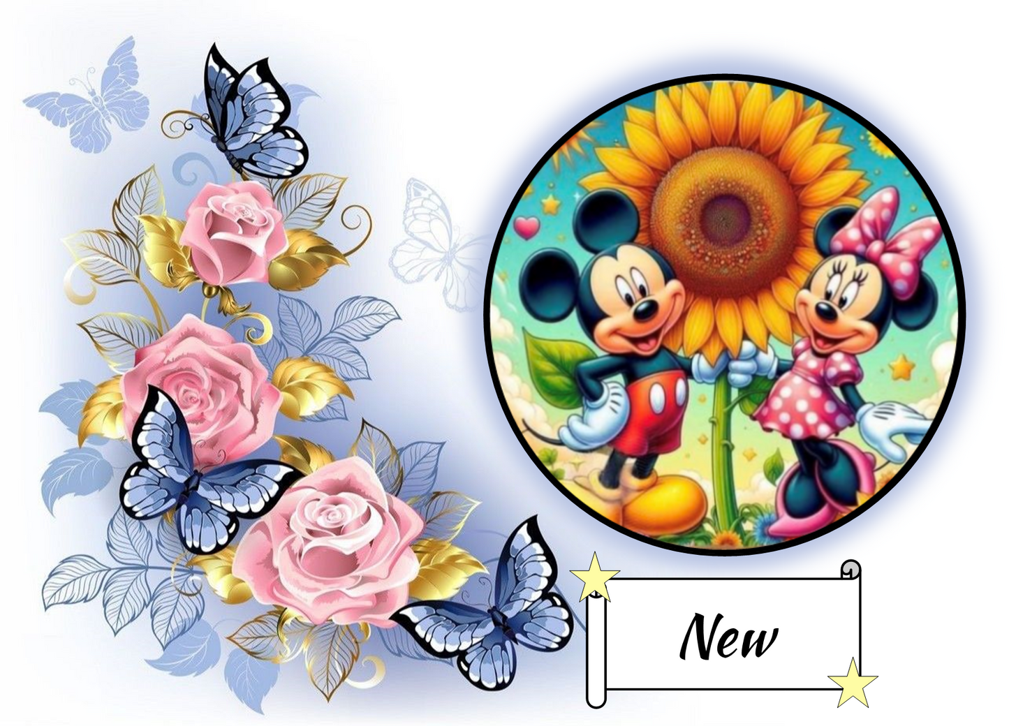 Mickey & Minnie Sunflower 616