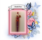 Red Pen with Autumn Bead and a Leaf 149